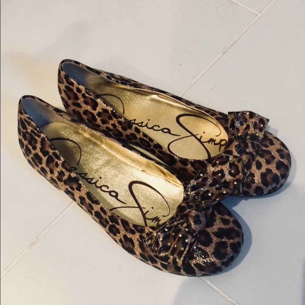 JESSICA SIMPSON Cheetah flats